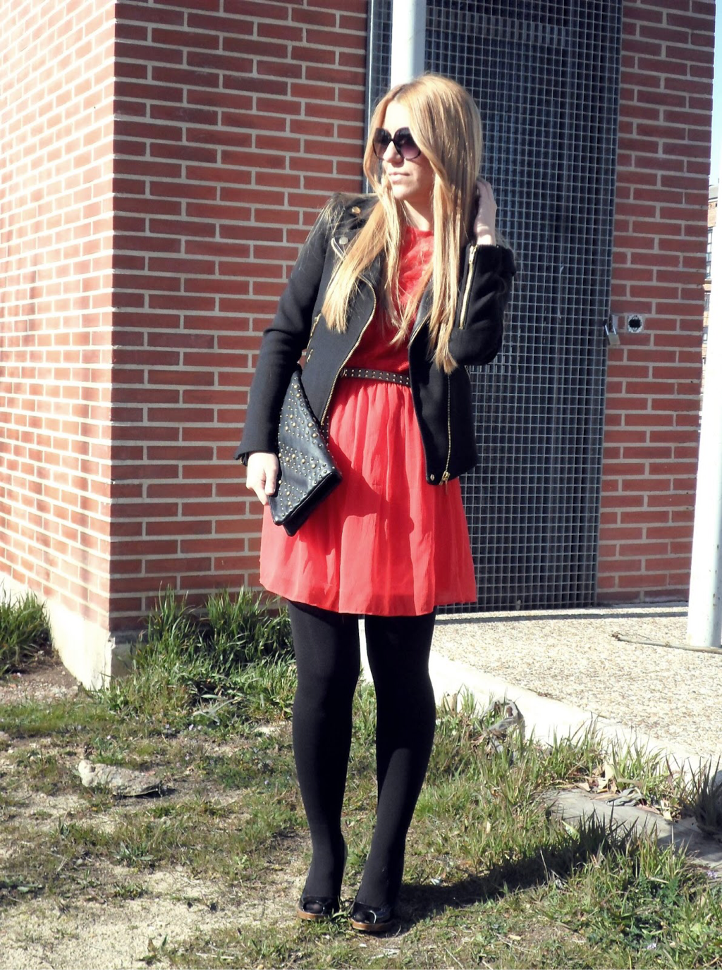 Red Lace - Fashion Tights