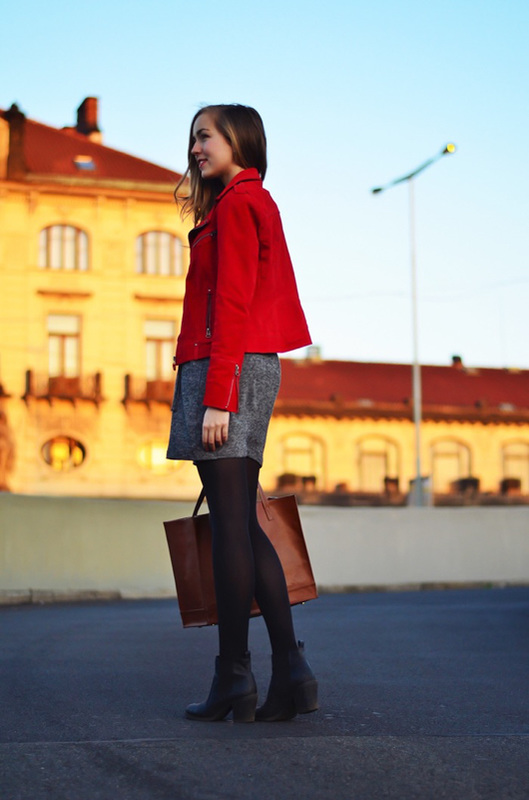 Simple & Red - Fashion Tights