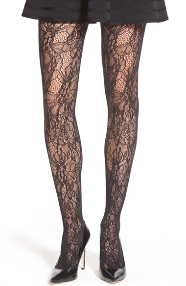WOLFORD 'CLAIR' LACE TIGHTS - Fashion Tights