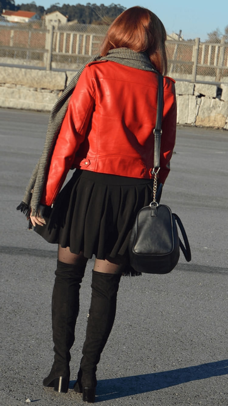 Black and Red - Fashion Tights