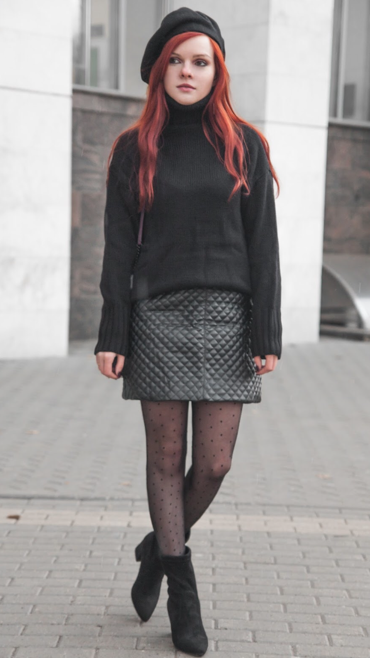 French greetings: how and with what to wear beret - Fashion Tights