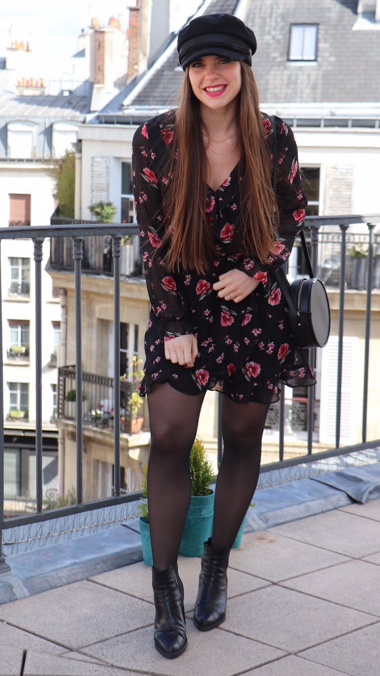 The floral wallet dress - Fashion Tights